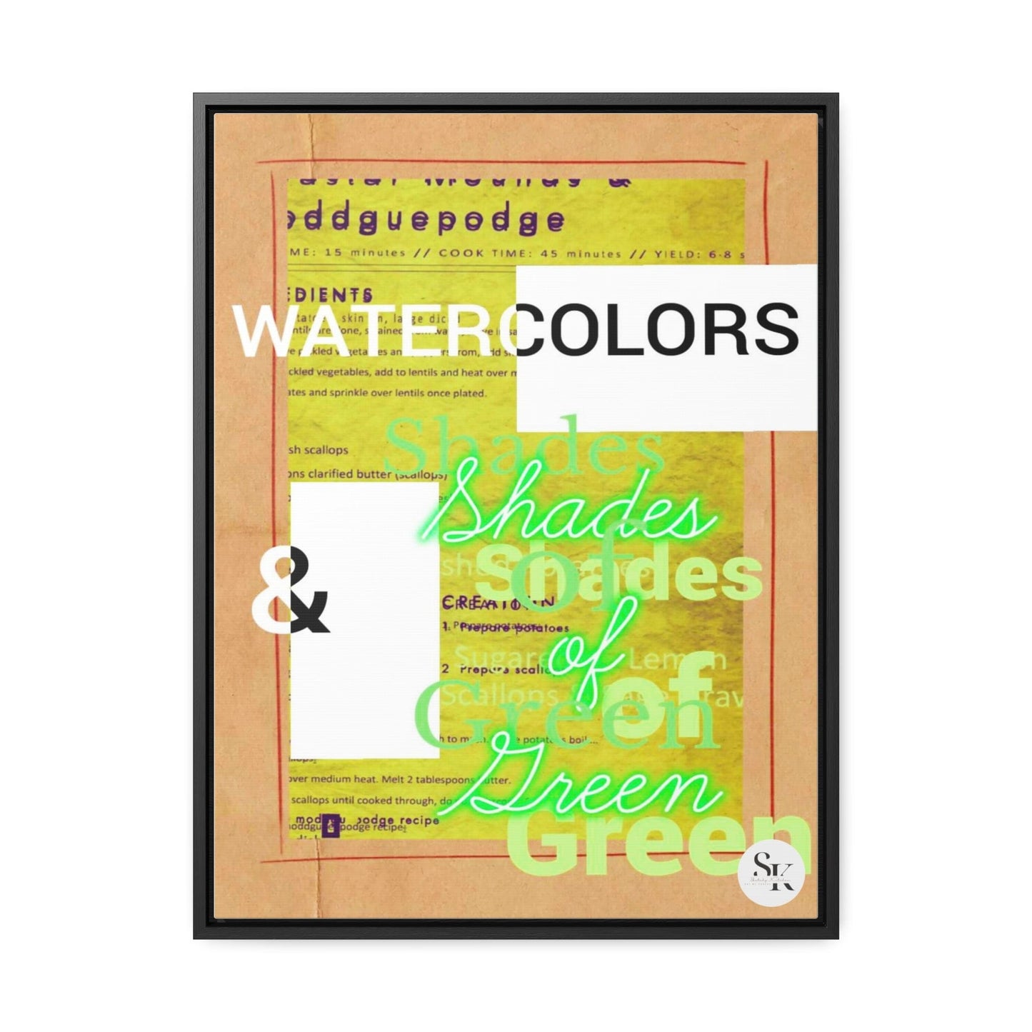 'Watercolors & Shades of Green'