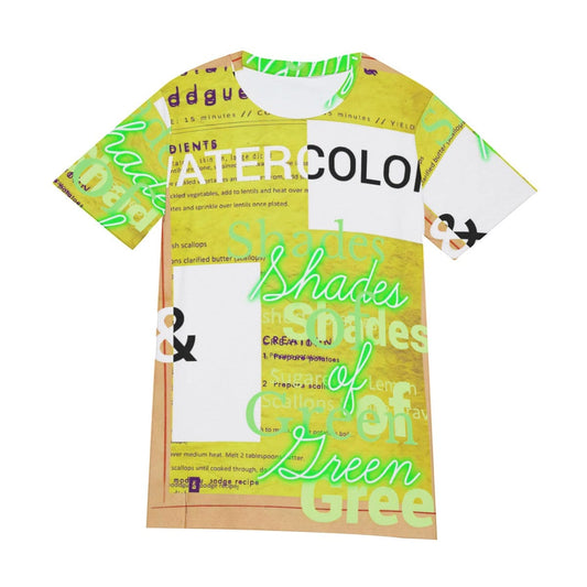 'Watercolors & Shades of Green' Sketchy Kitchen T-Shirt