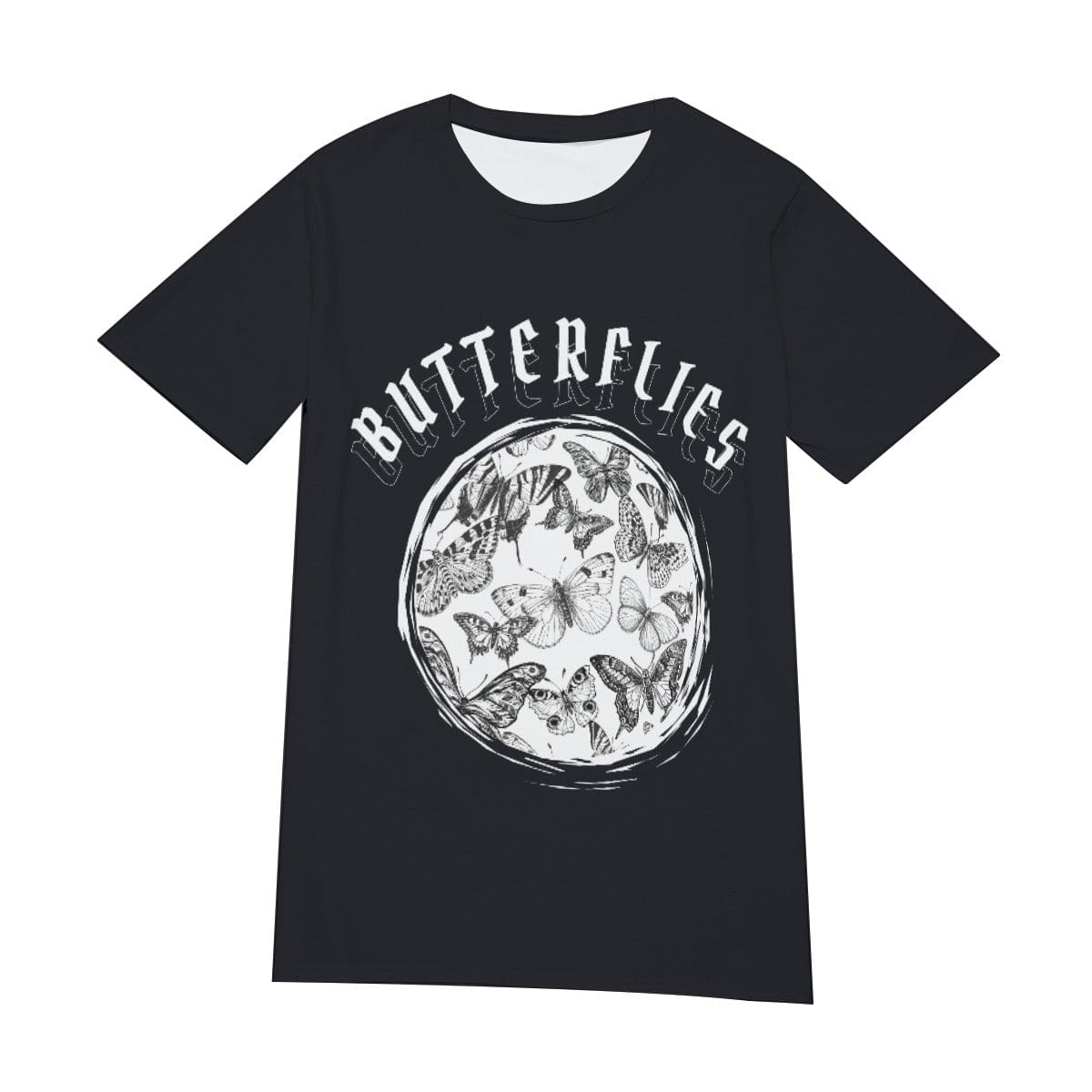 'Black & White Butterflies' Graphic Tee