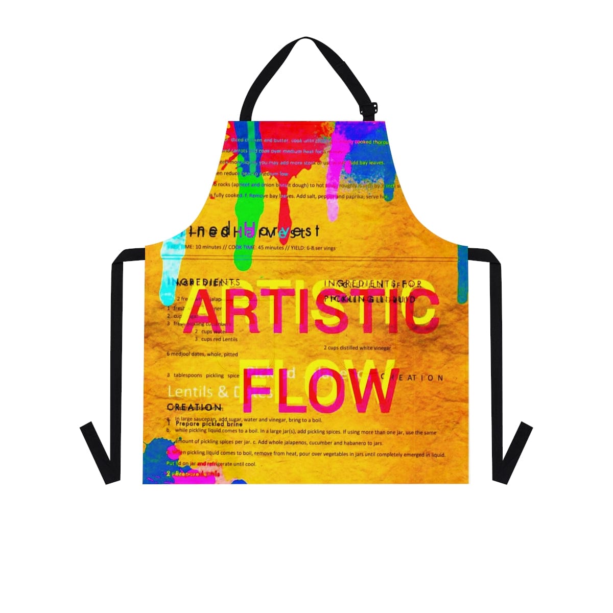 'Artistic Flow' Sketchy Kitchen Apron