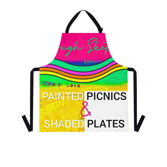 'Rough Sketch, Painted Picnics & Shaded Plates' Sketchy Kitchen Apron